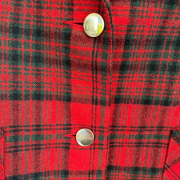 Prestige of Boston Vintage Plaid Wool Blazer Size 12 - Picture 6 of 12